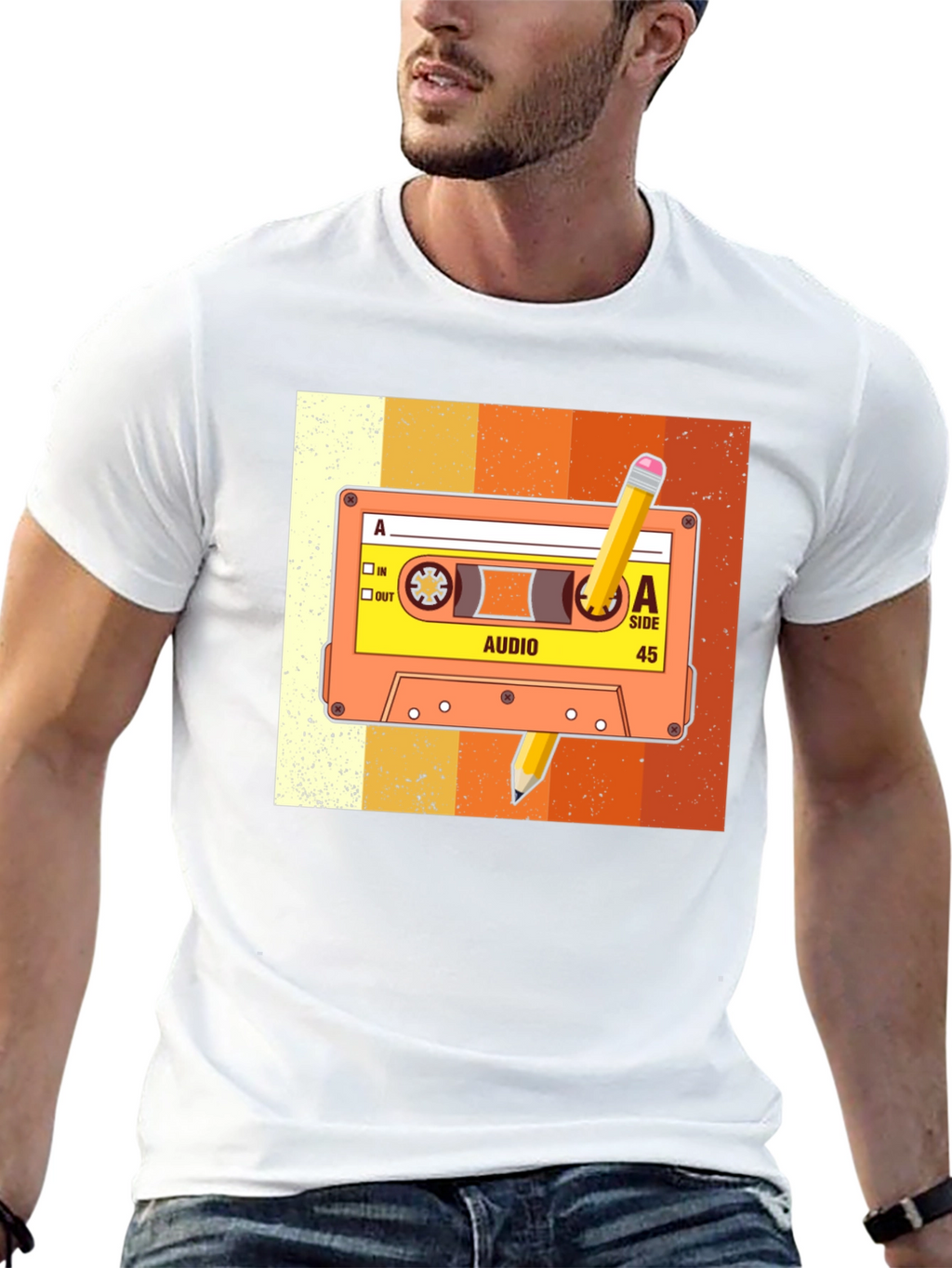 Retro Cassette Tape Graphic Tee - Music Lover T-Shirt