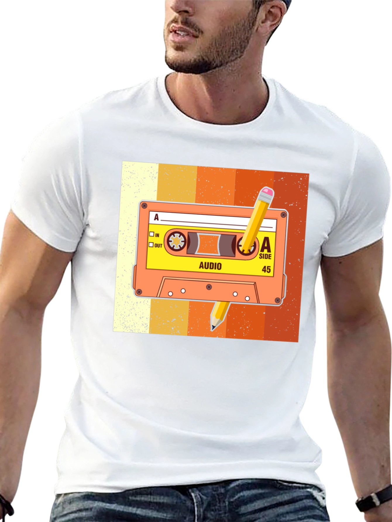 Retro Cassette Tape Graphic Tee - Music Lover T-Shirt