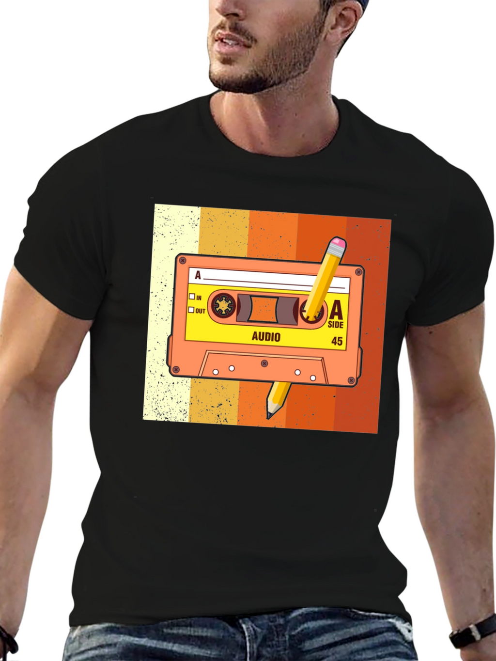 Retro Cassette Tape Graphic Tee - Music Lover T-Shirt