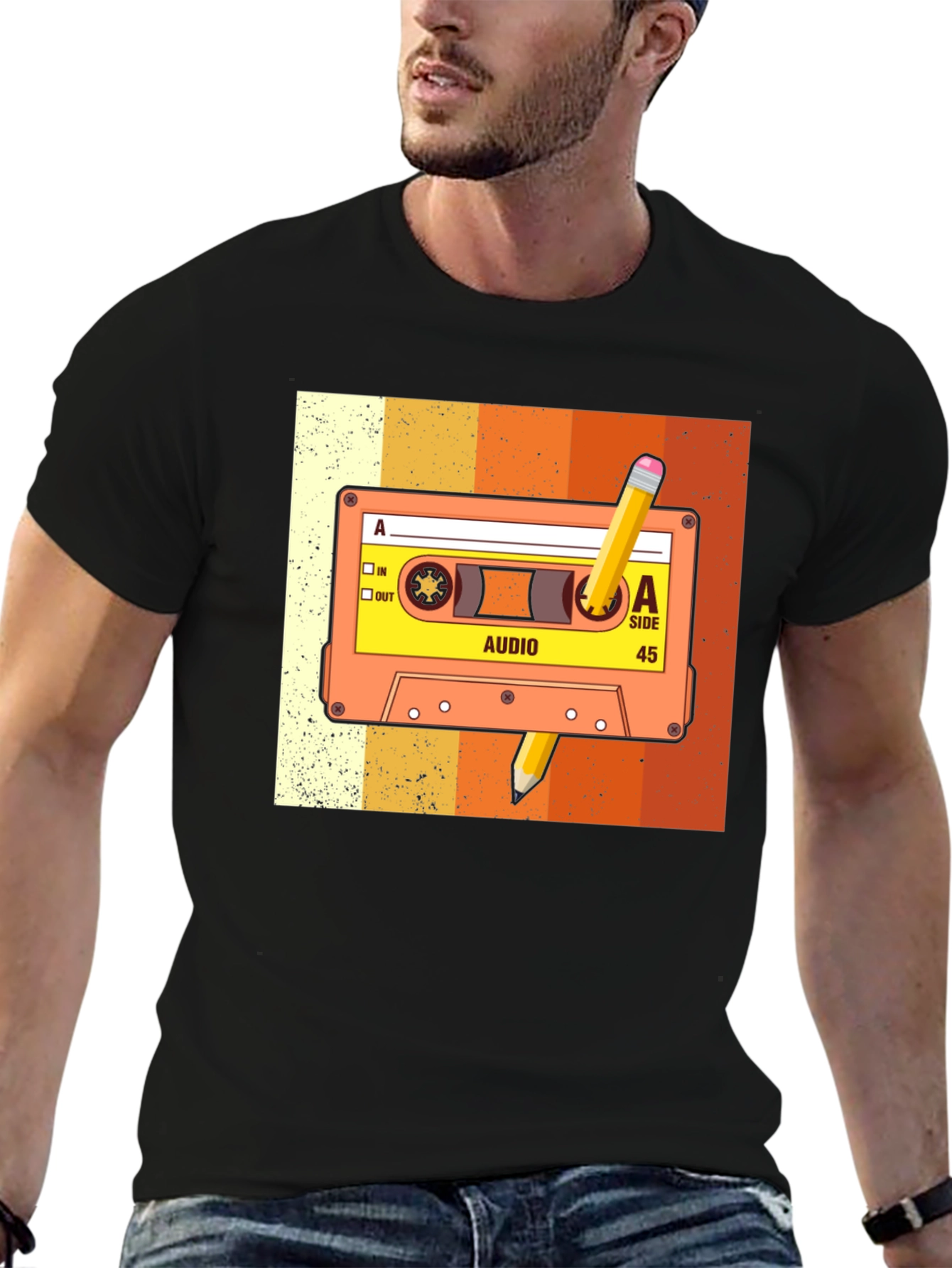 Retro Cassette Tape Graphic Tee - Music Lover T-Shirt