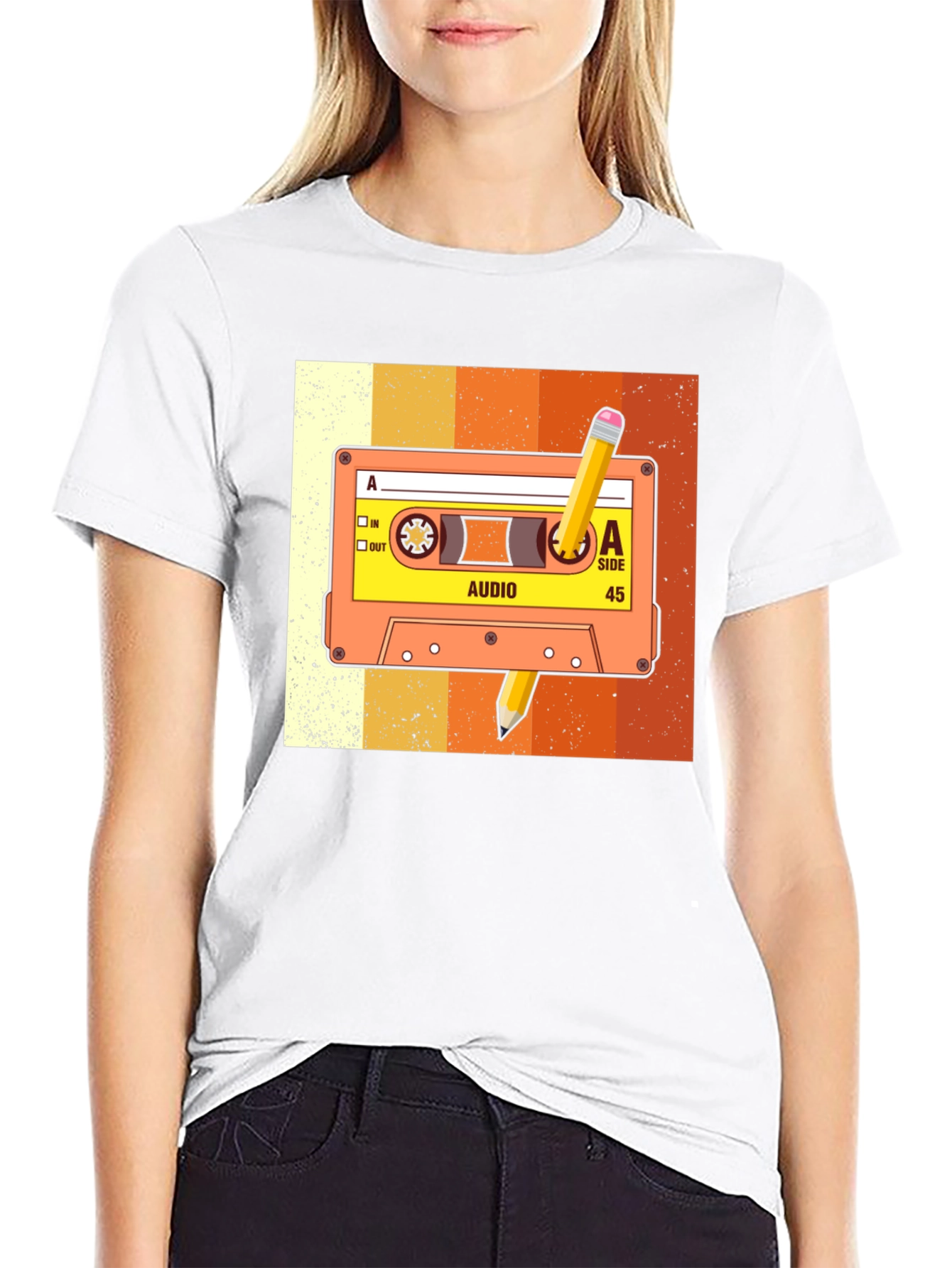 Retro Cassette Tape Graphic Tee - Music Lover T-Shirt