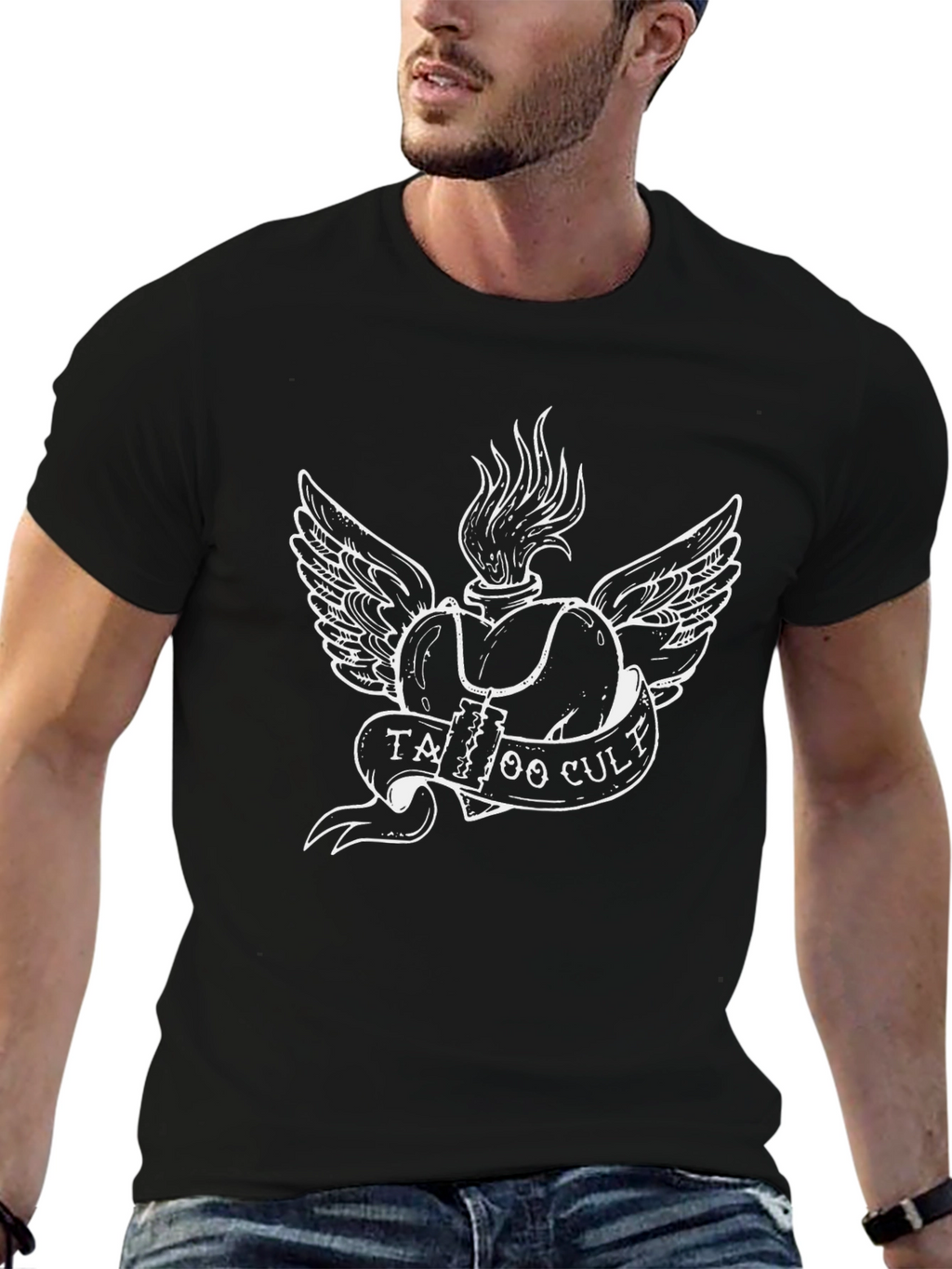 Tattoo Cult Graphic T-Shirt - Black