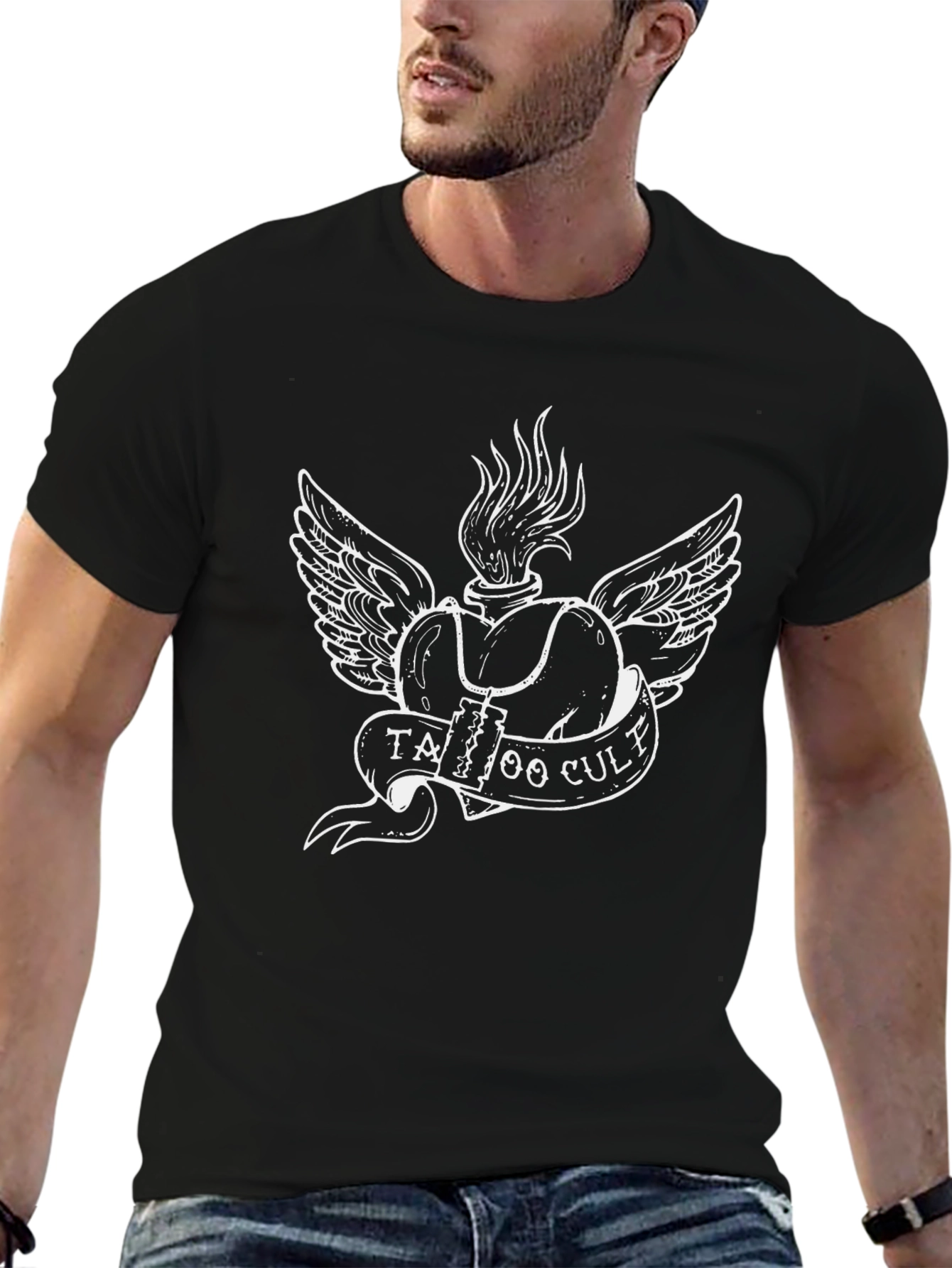 Tattoo Cult Graphic T-Shirt - Black