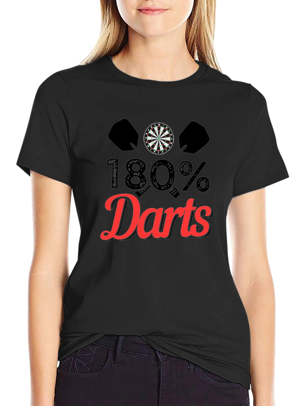 180% Darts T-Shirt - Unique Dartboard Graphic Tee