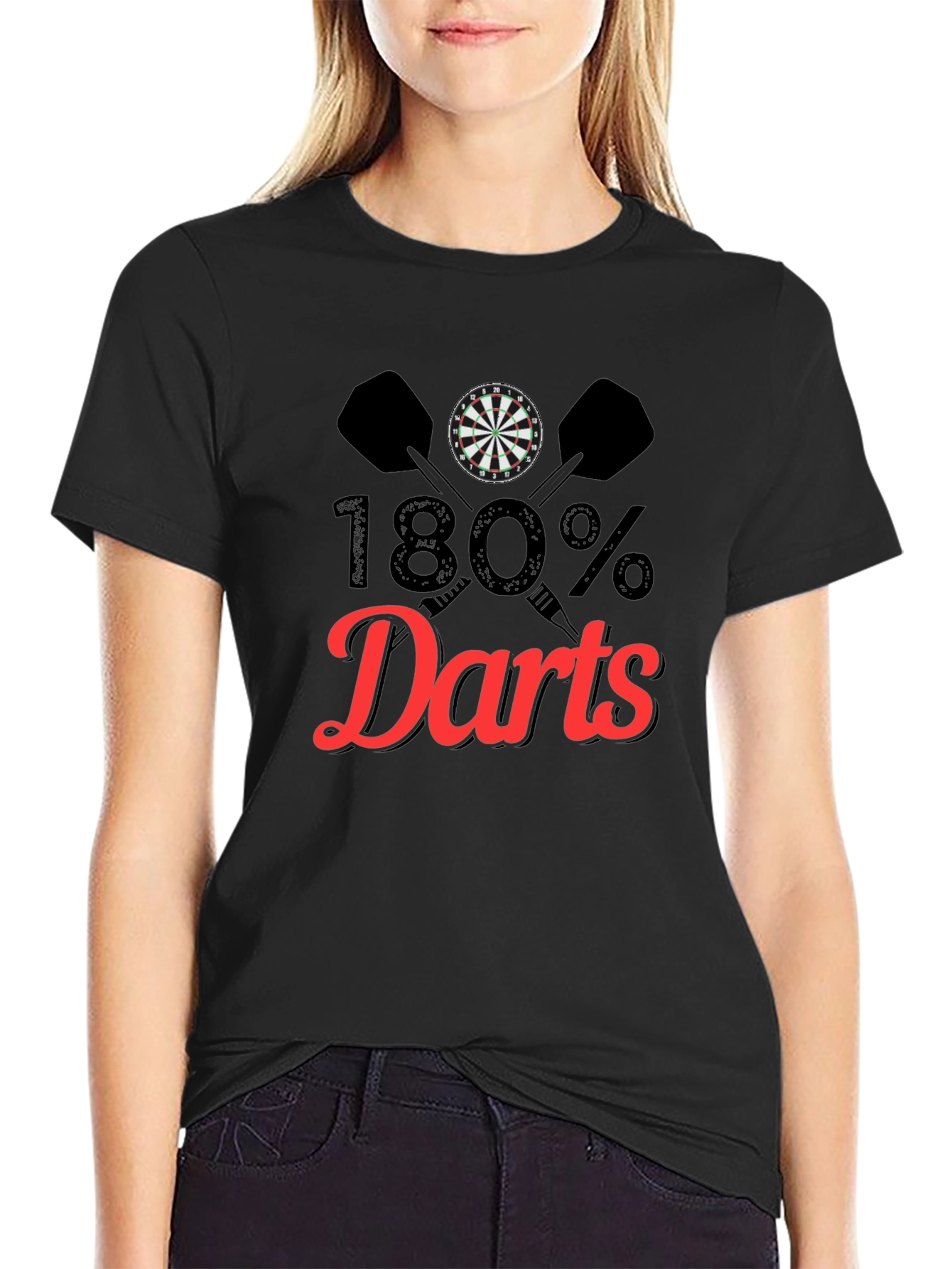 180% Darts T-Shirt - Unique Dartboard Graphic Tee