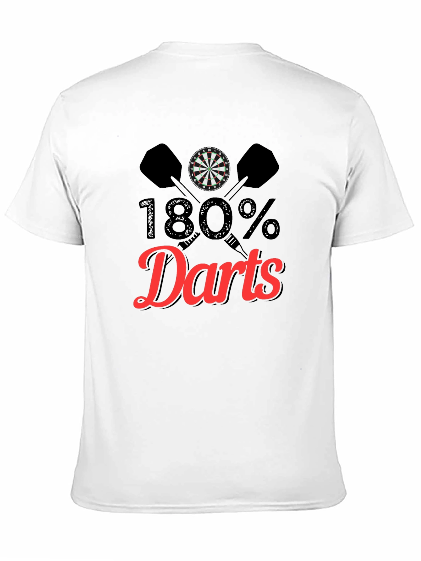 180% Darts T-Shirt - Unique Dartboard Graphic Tee