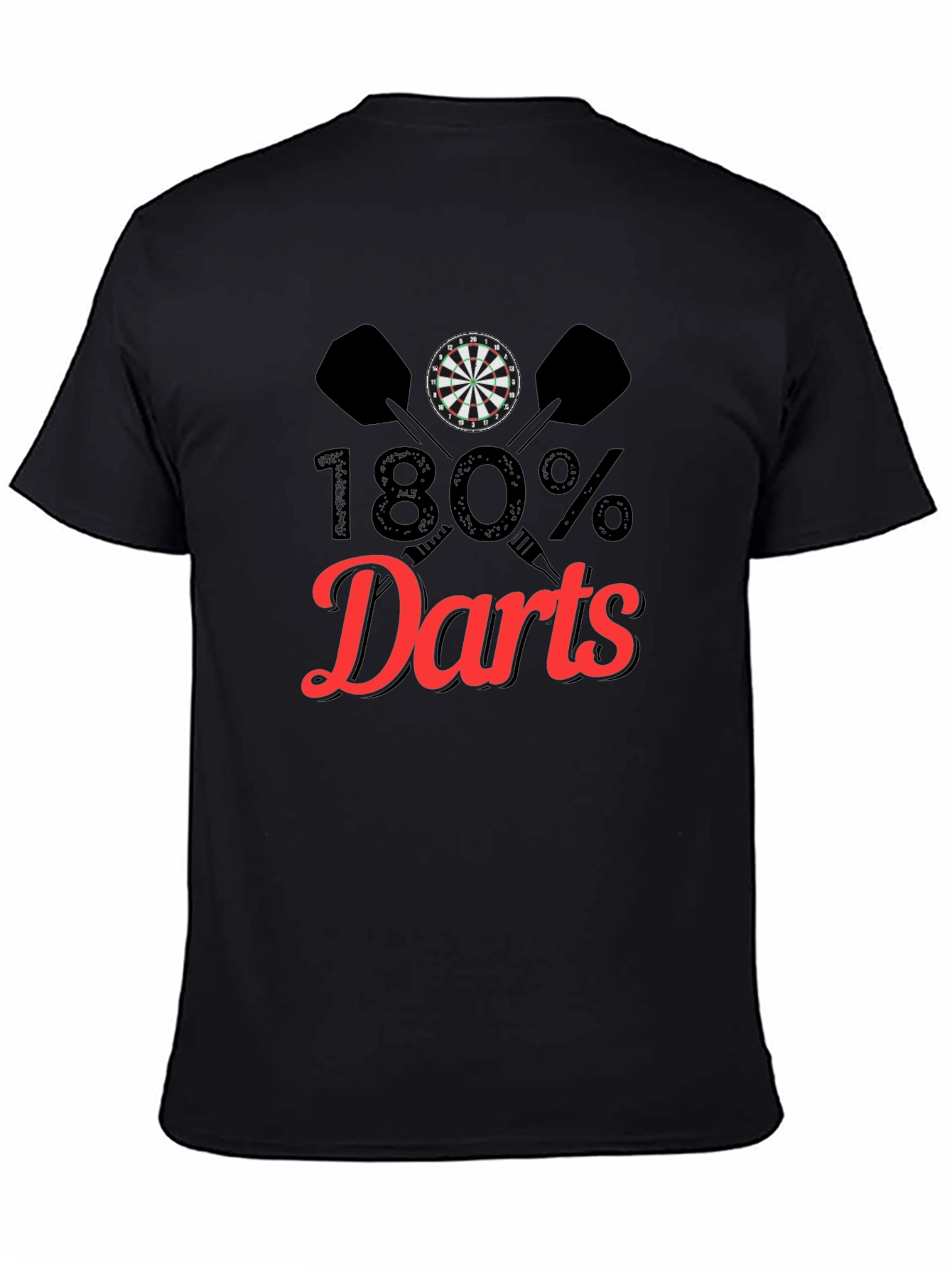 180% Darts T-Shirt - Unique Dartboard Graphic Tee