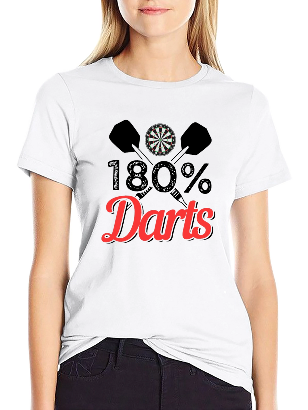 180% Darts T-Shirt - Unique Dartboard Graphic Tee