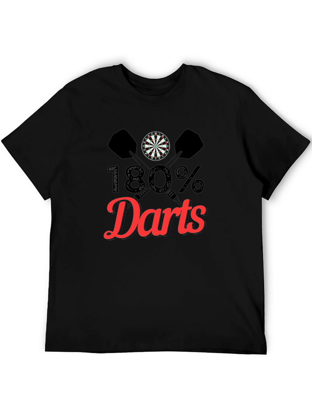 180% Darts T-Shirt - Unique Dartboard Graphic Tee