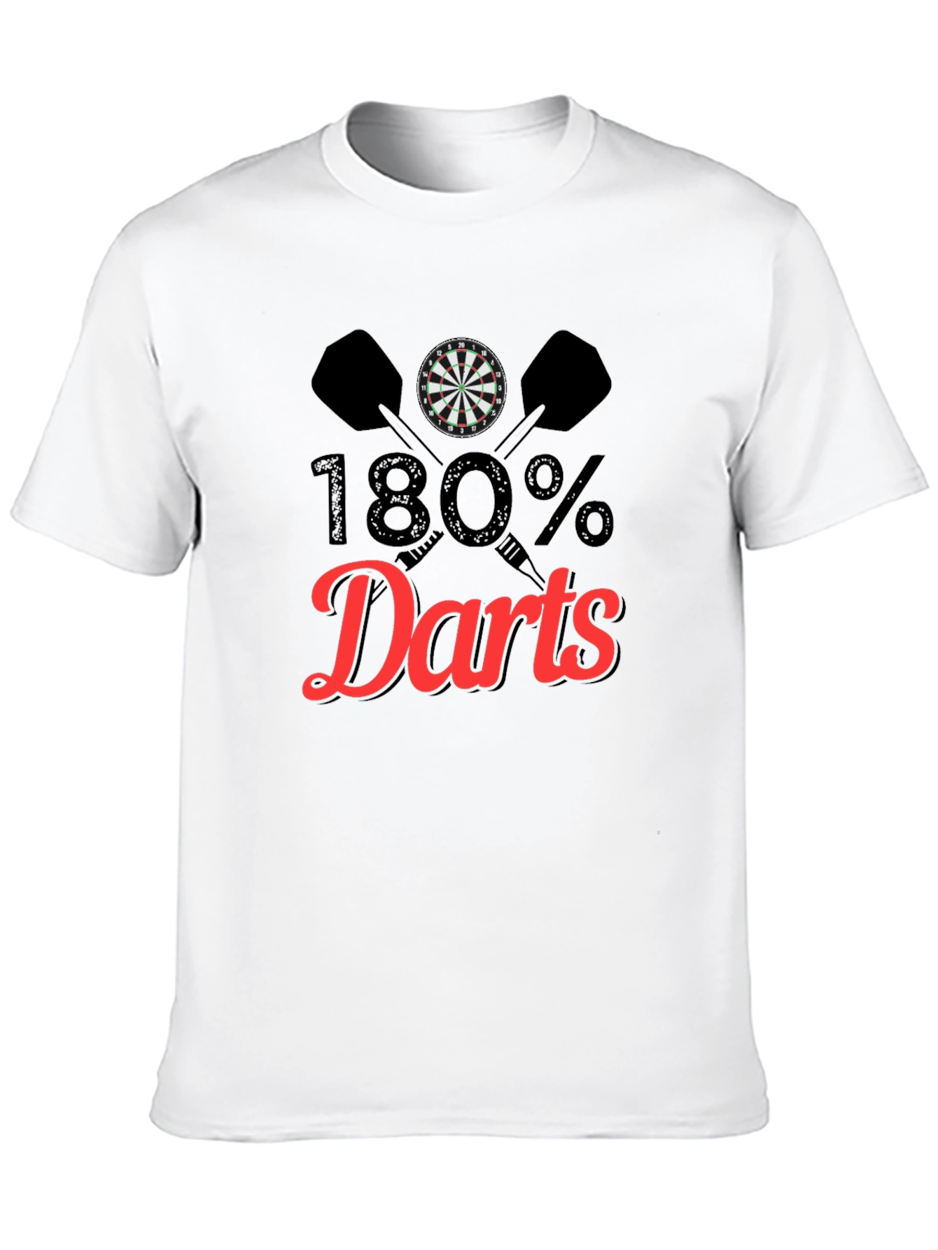 180% Darts T-Shirt - Unique Dartboard Graphic Tee