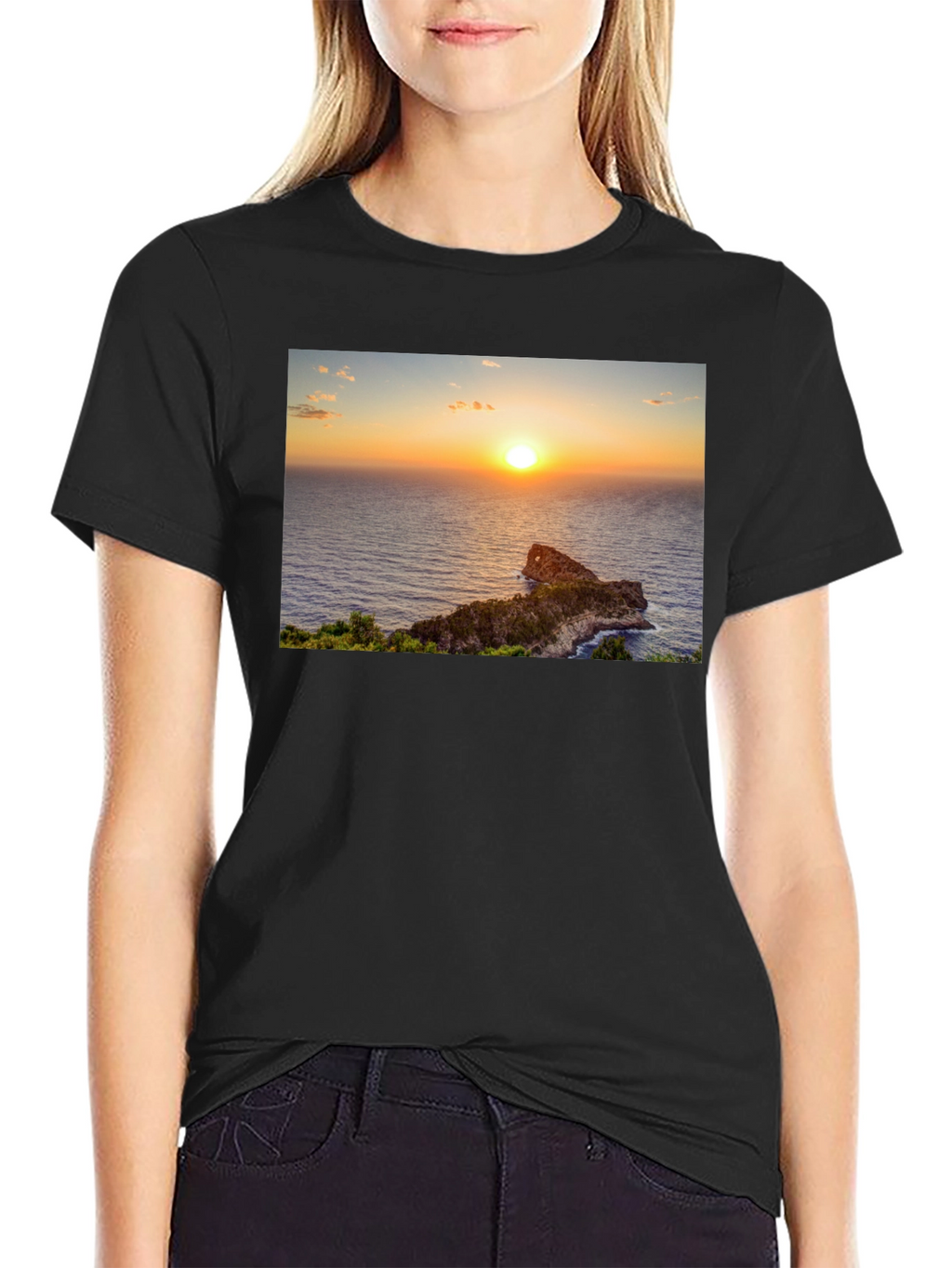 Sunset Ocean View T-Shirt