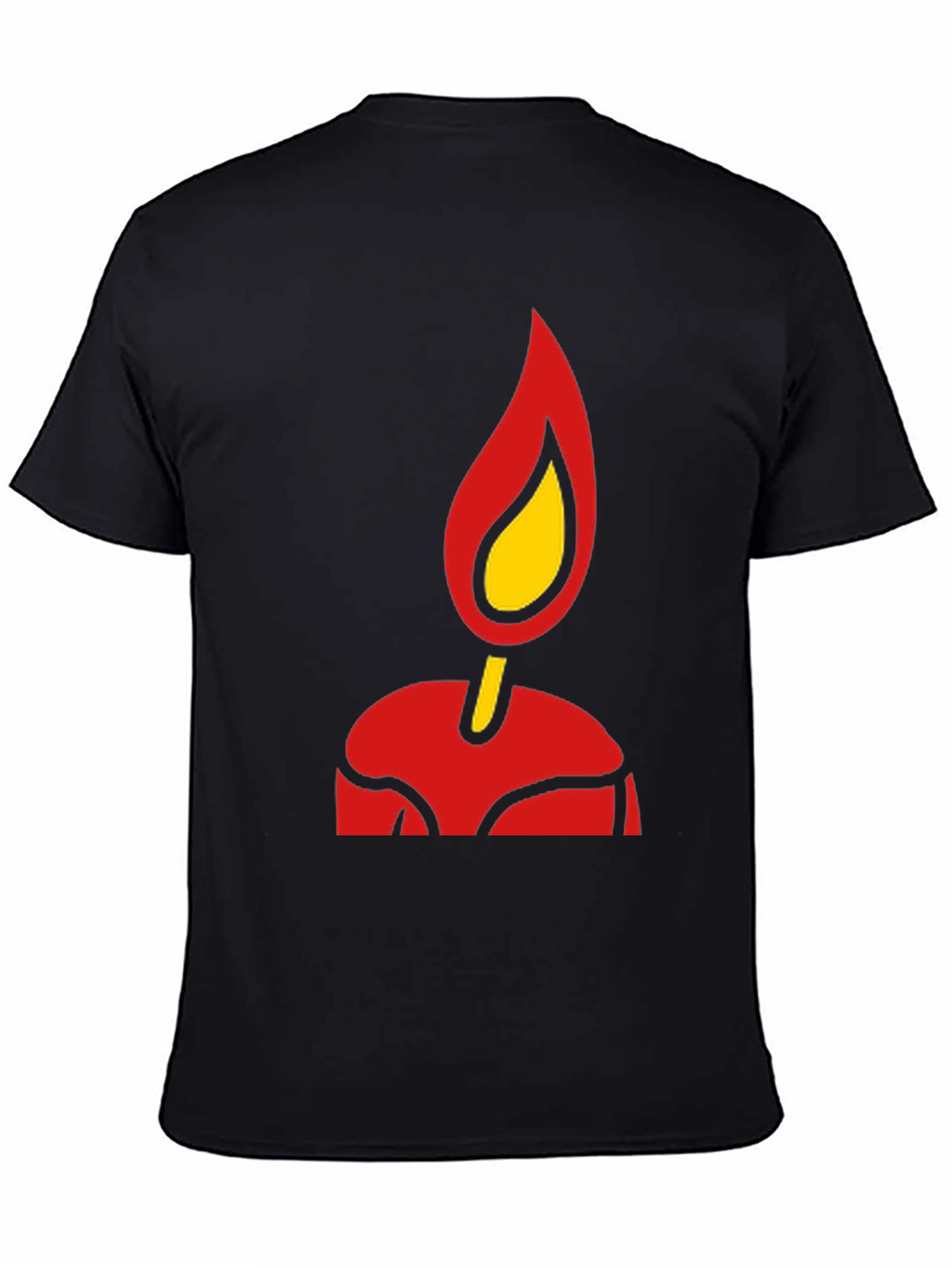Flame Graphic Tee - Bold Stylish Black T-Shirt