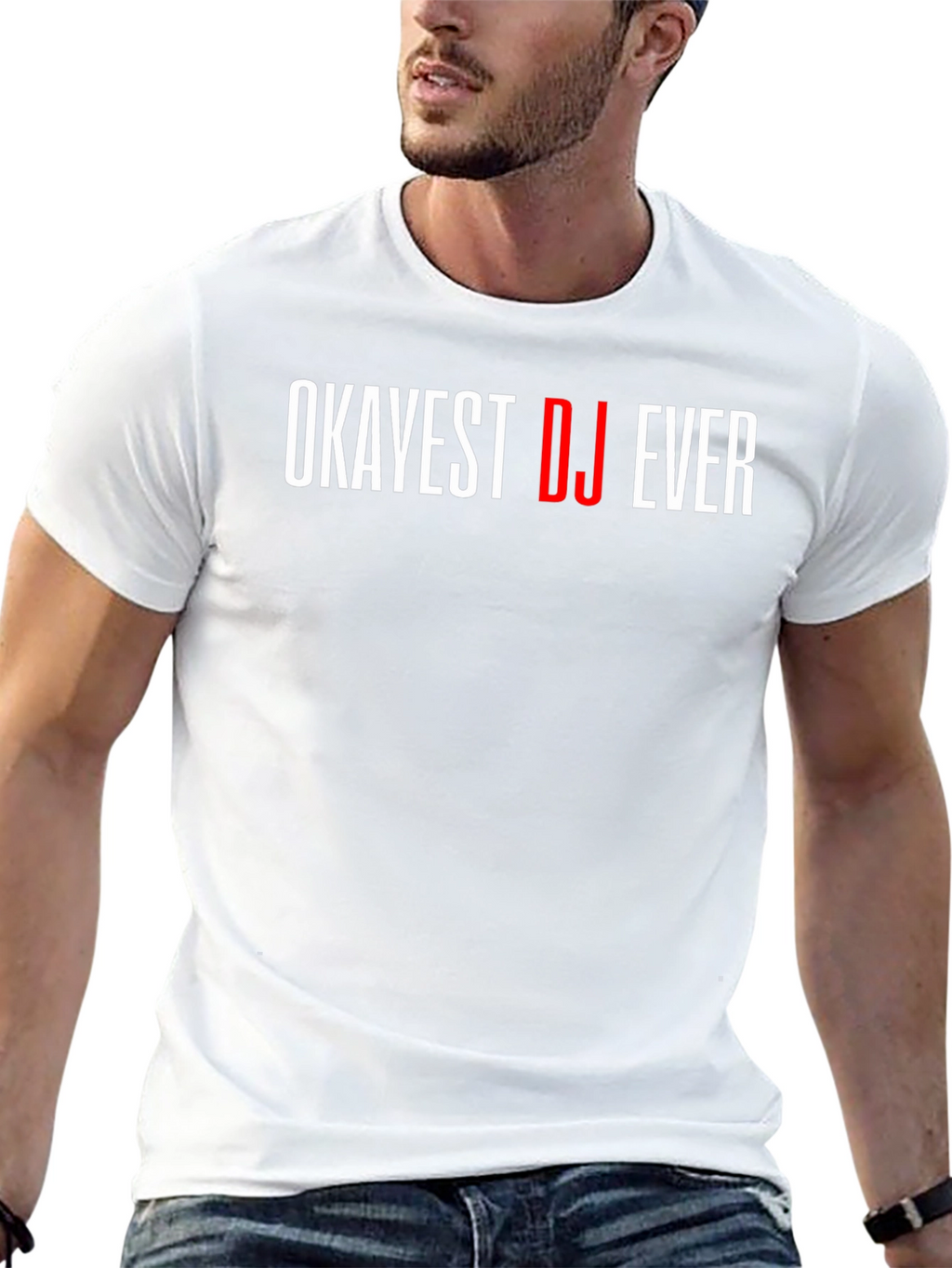 Okayest DJ Ever Graphic Tee - Black