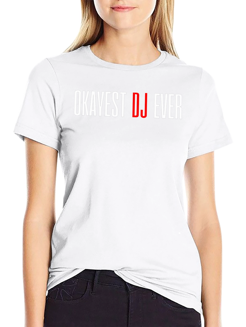 Okayest DJ Ever Graphic Tee - Black