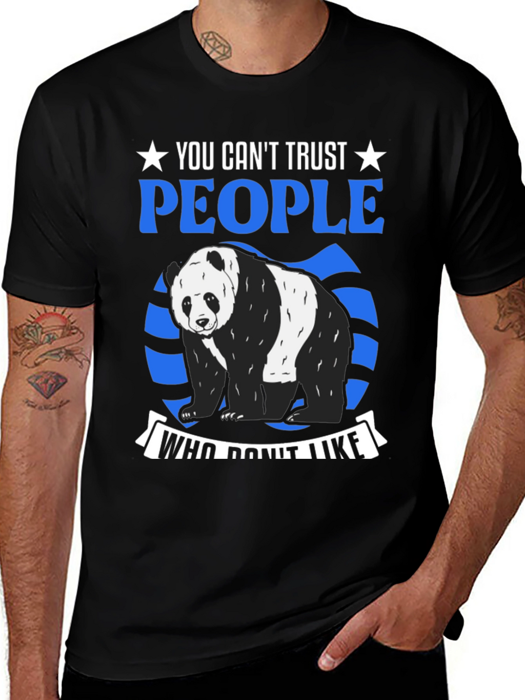 Trust No One Panda Graphic Tee