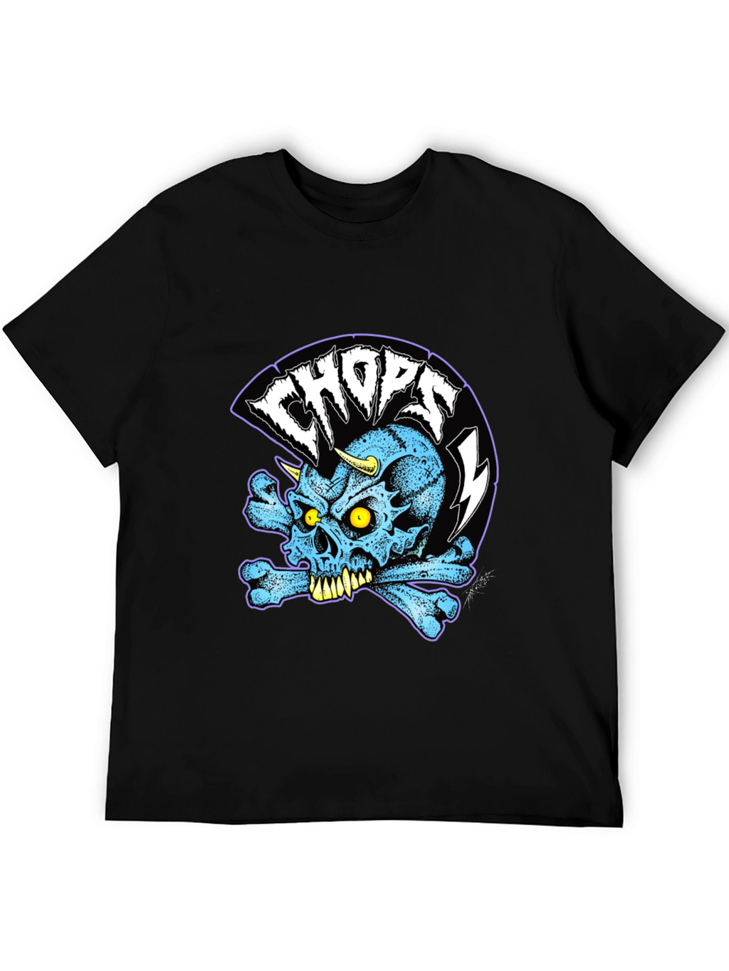Skull & Crossbones Graphic T-Shirt - Black