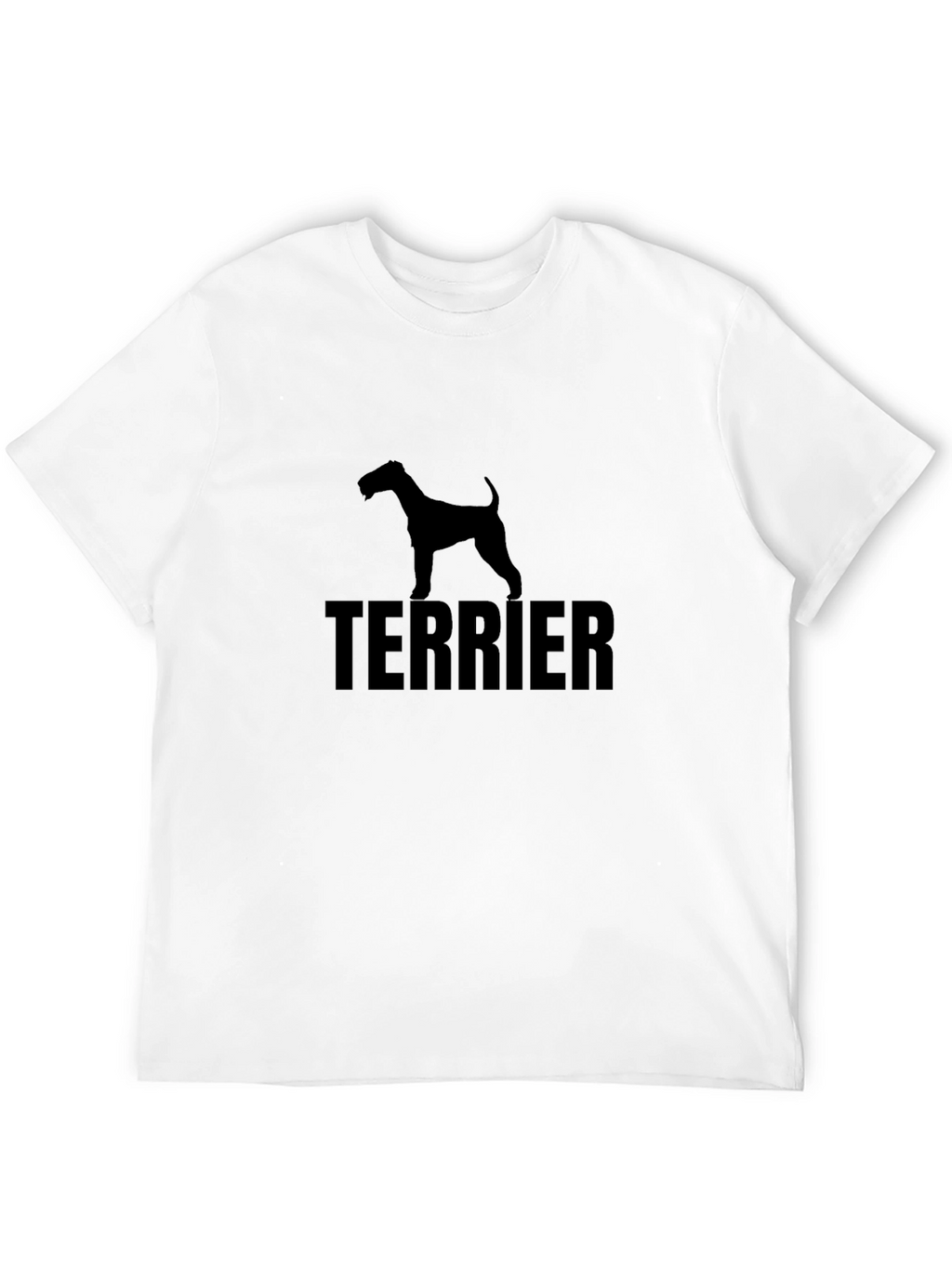 Terrier Dog Silhouette Black T-Shirt