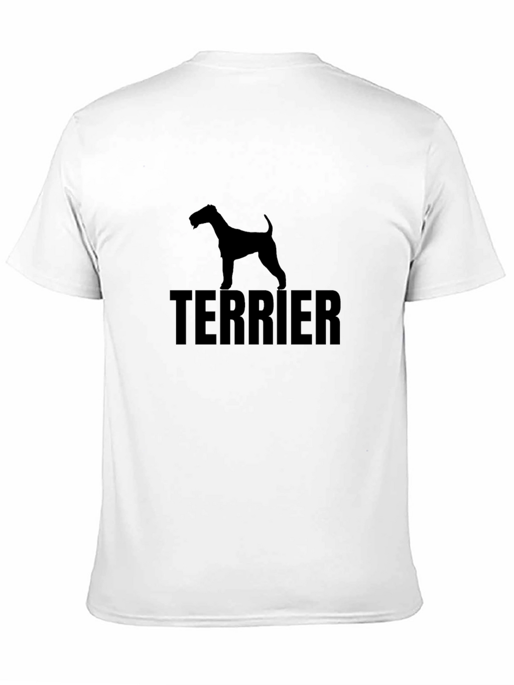 Terrier Dog Silhouette Black T-Shirt