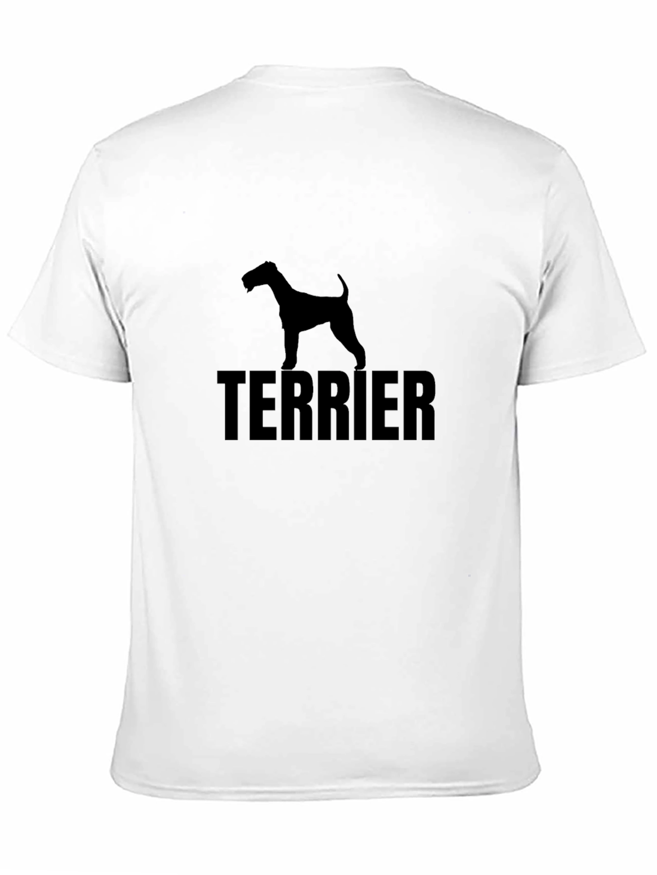 Terrier Dog Silhouette Black T-Shirt