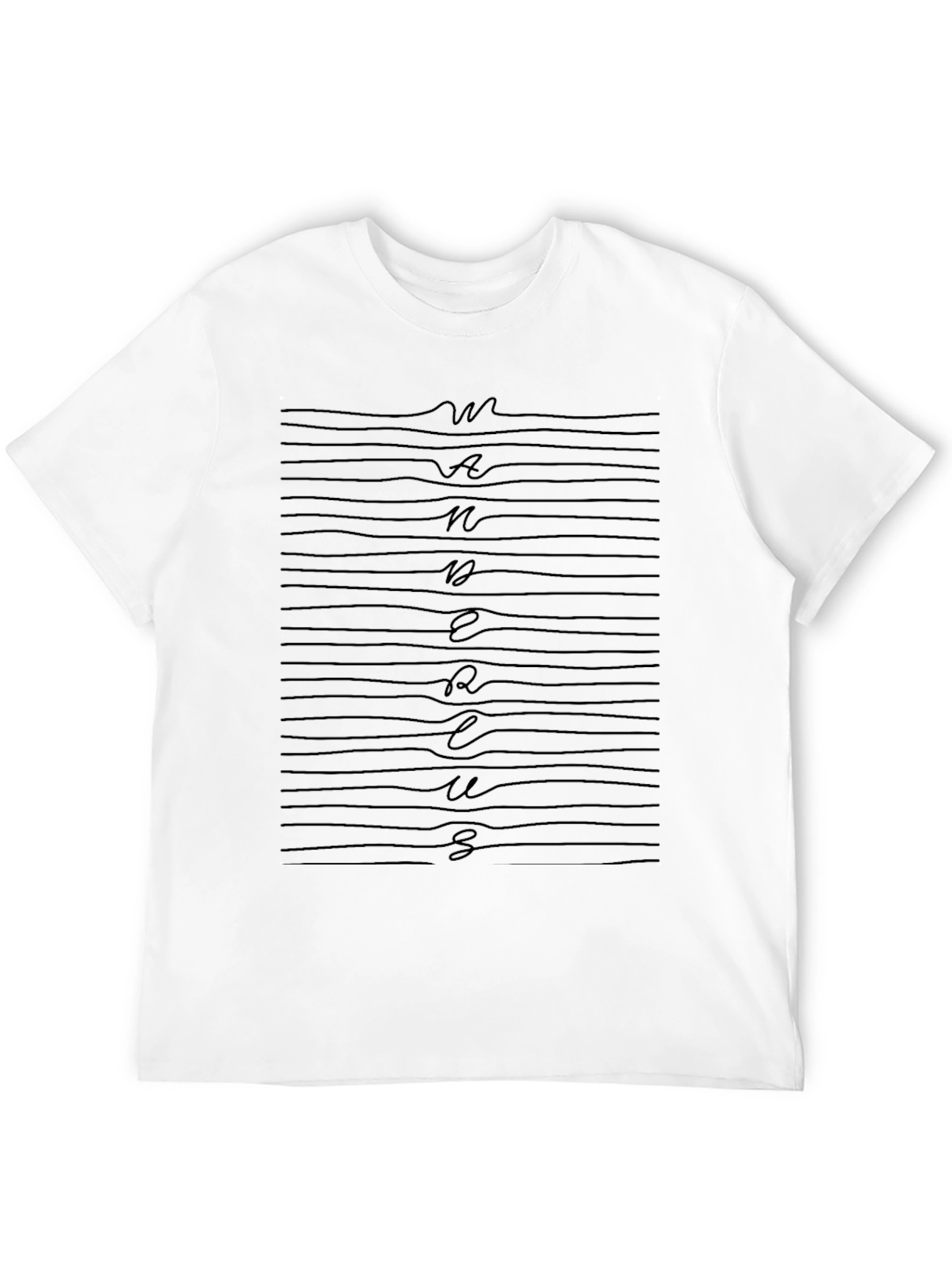 Mens Black Numerous Graphic Print T-Shirt