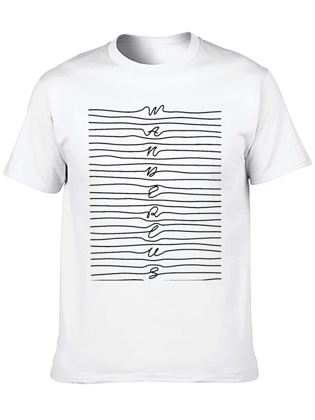 Mens Black Numerous Graphic Print T-Shirt
