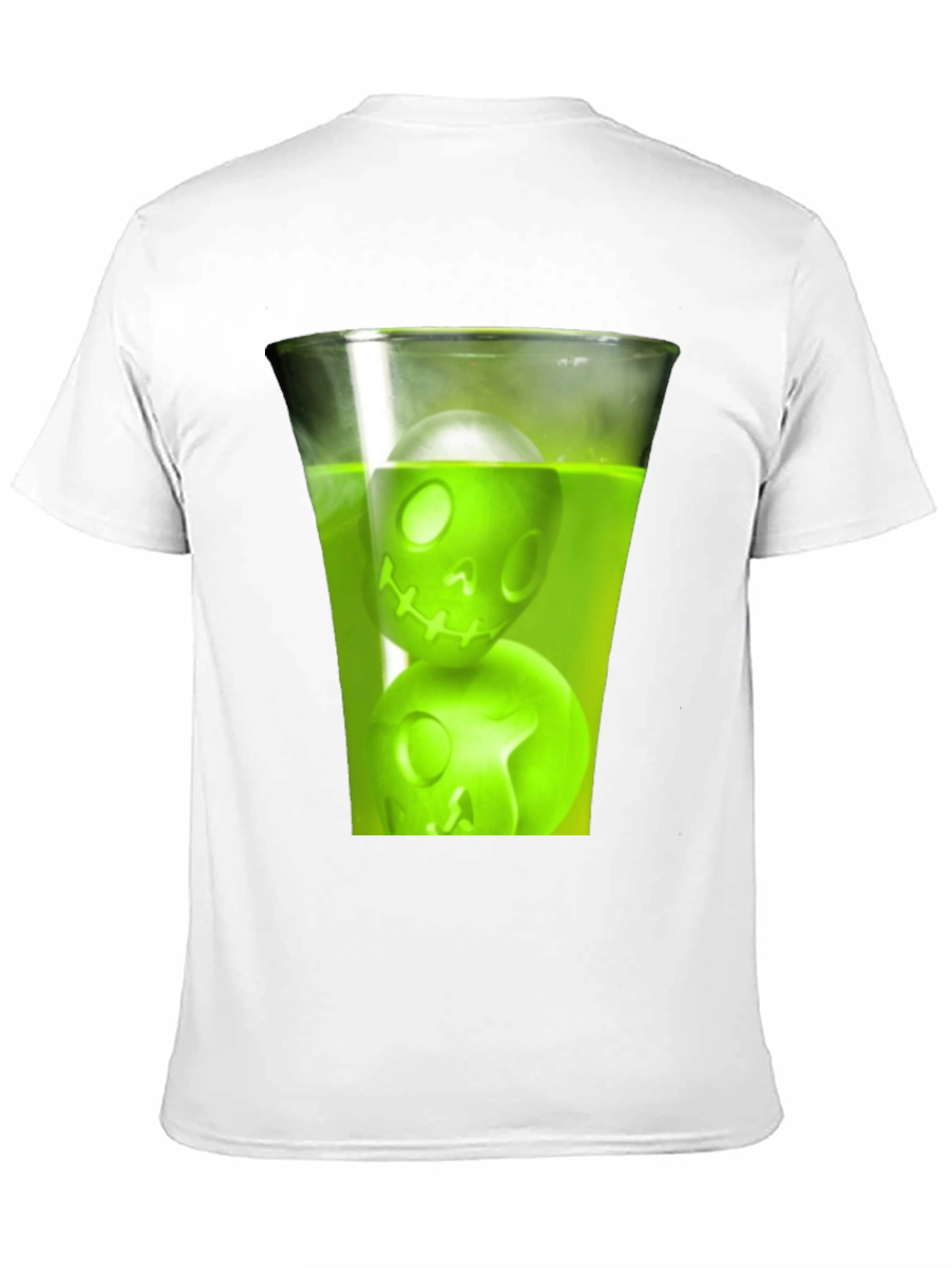 Skull Drink Graphic Tee - Mens Black T-Shirt