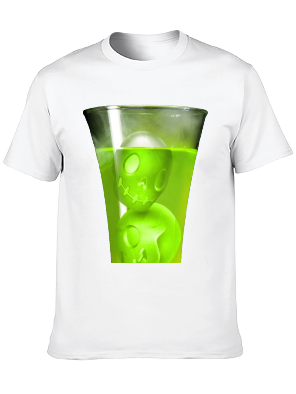Skull Drink Graphic Tee - Mens Black T-Shirt
