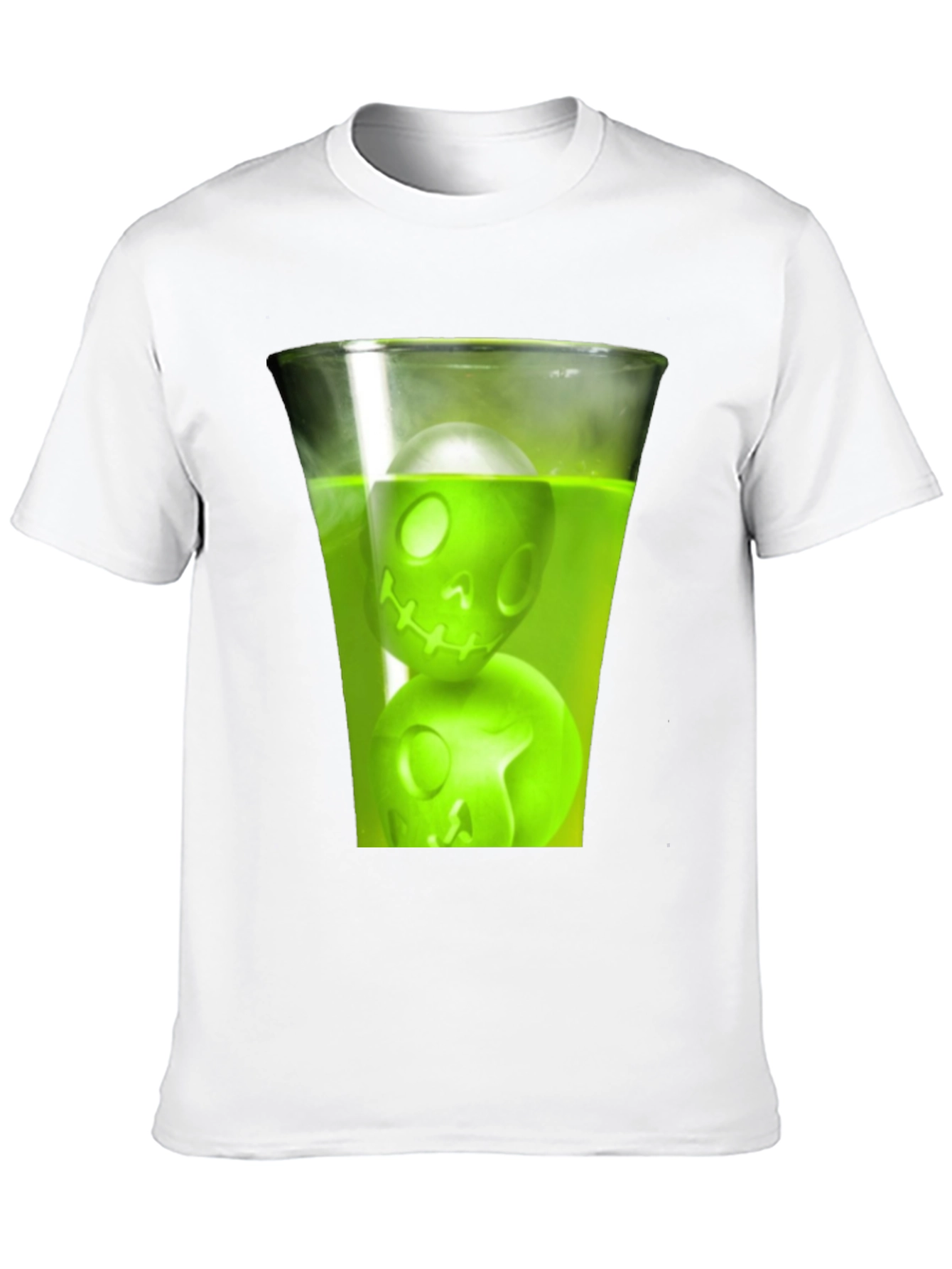 Skull Drink Graphic Tee - Mens Black T-Shirt