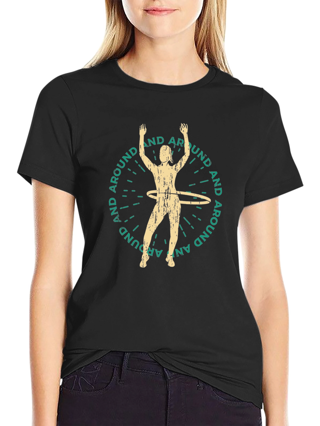 Hula Hoop T-Shirt: Around and Around Design