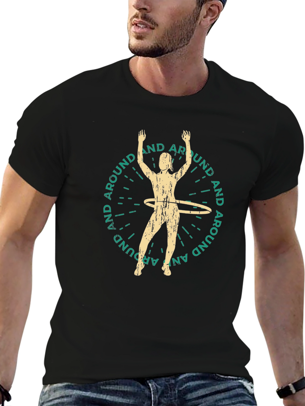 Hula Hoop T-Shirt: Around and Around Design