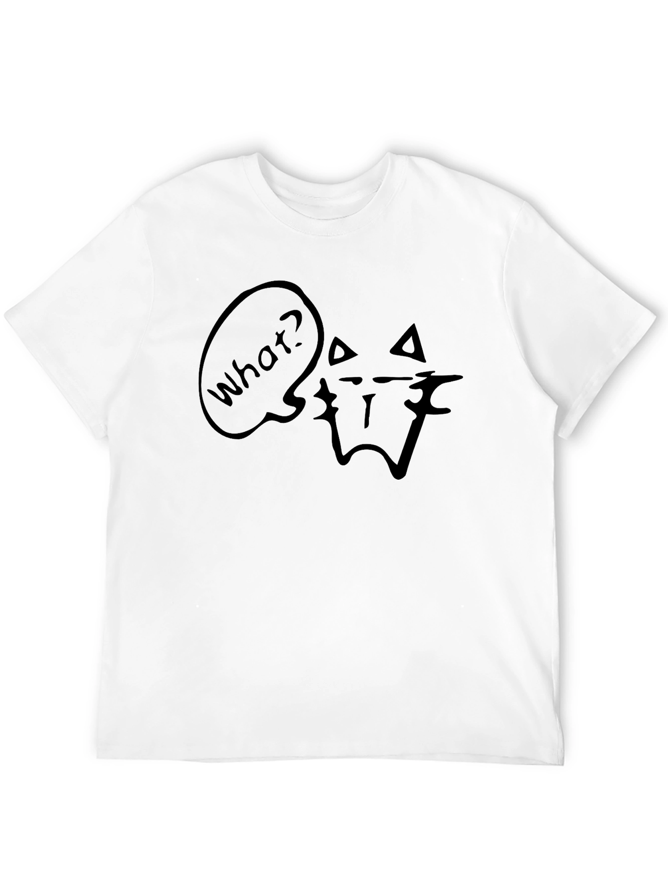 What? Cat Graphic Tee - Unisex Soft Cotton T-Shirt