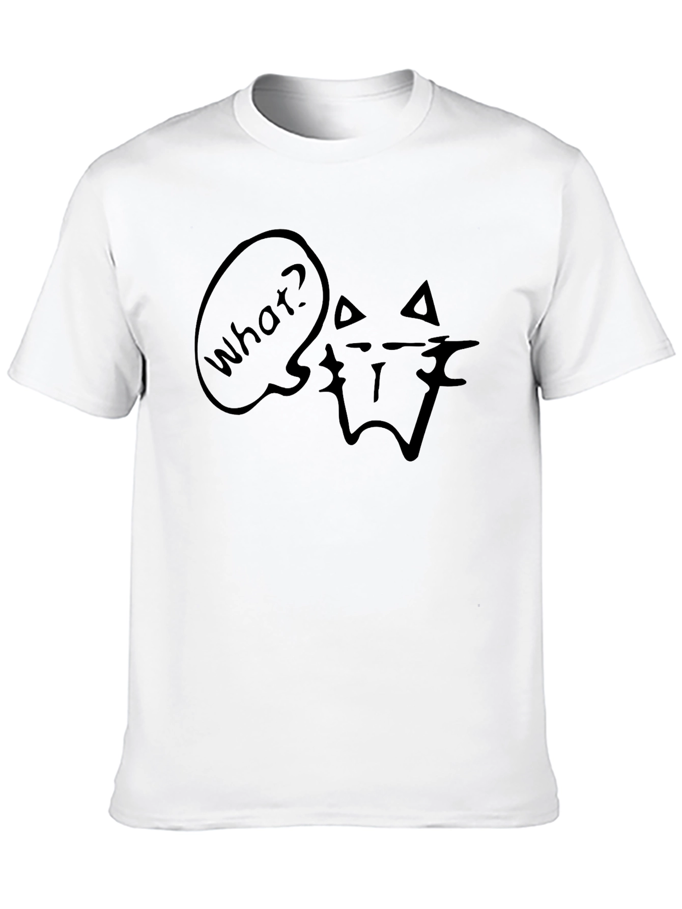 What? Cat Graphic Tee - Unisex Soft Cotton T-Shirt