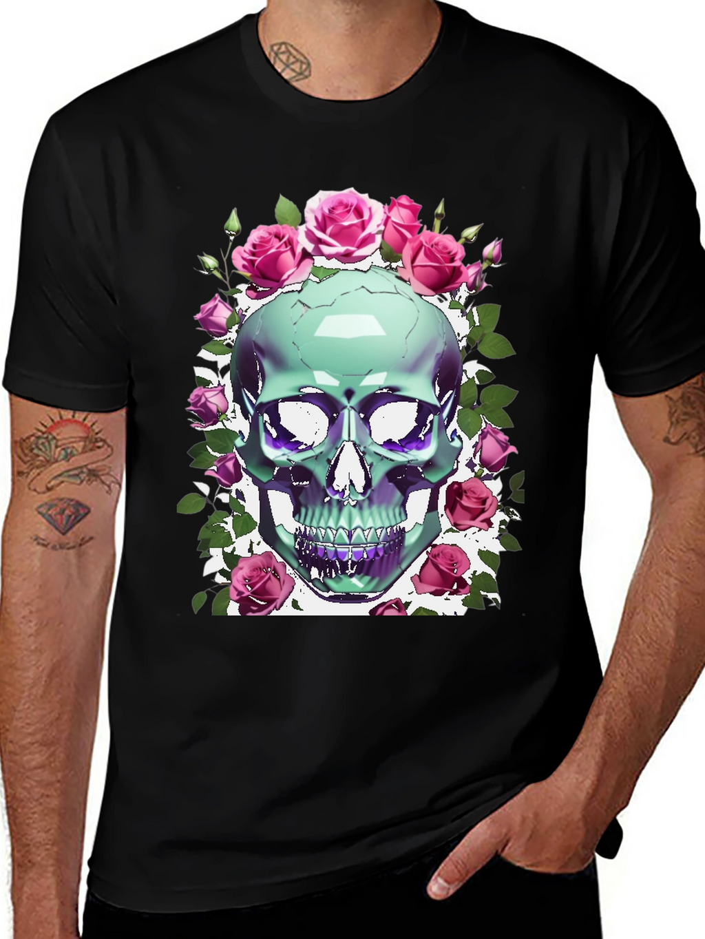 Skull & Roses Graphic Tee