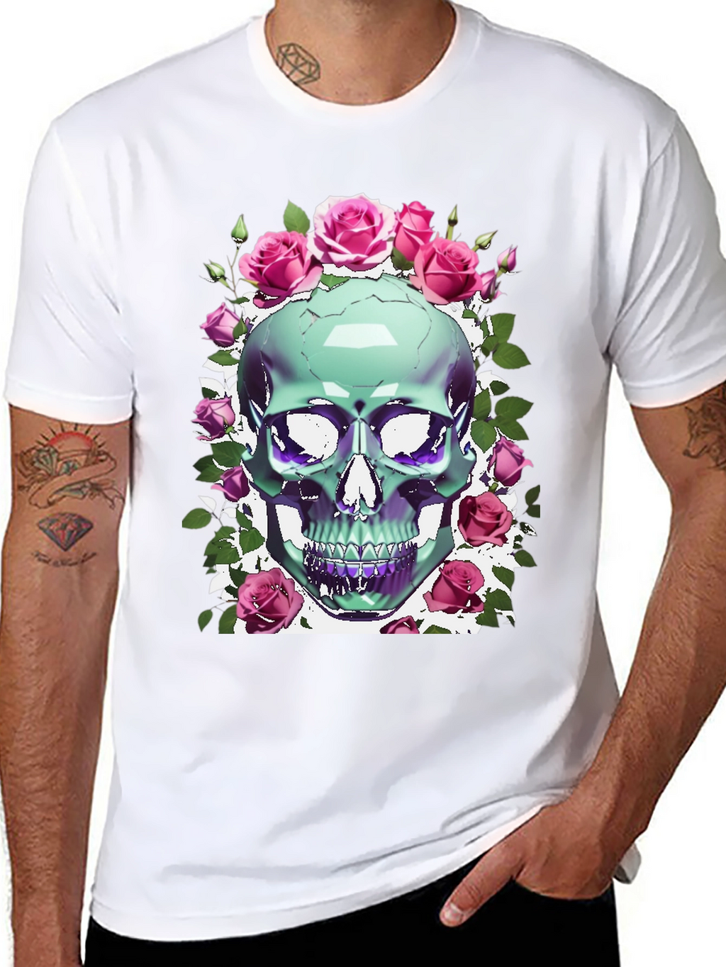 Skull & Roses Graphic Tee