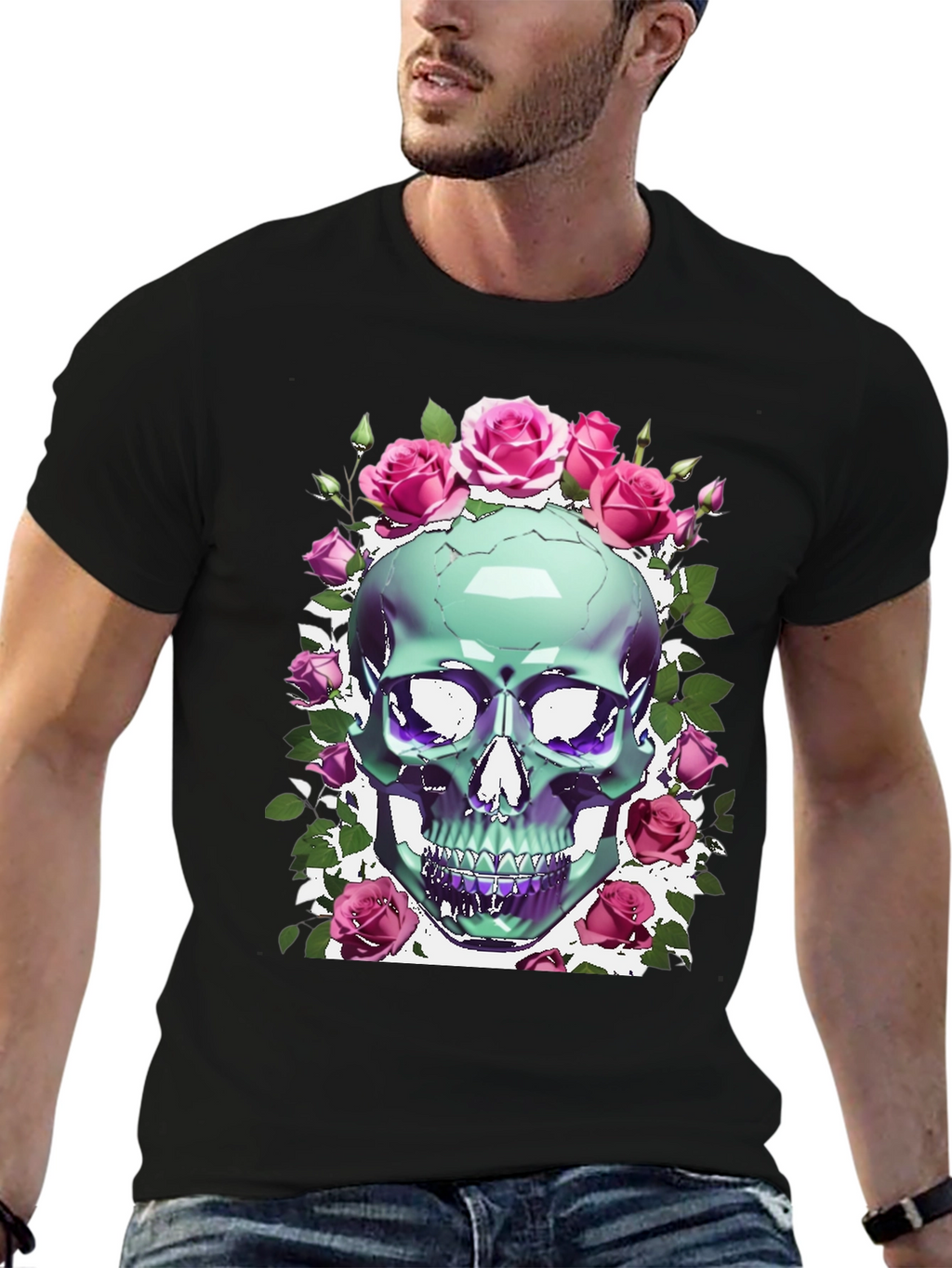 Skull & Roses Graphic Tee