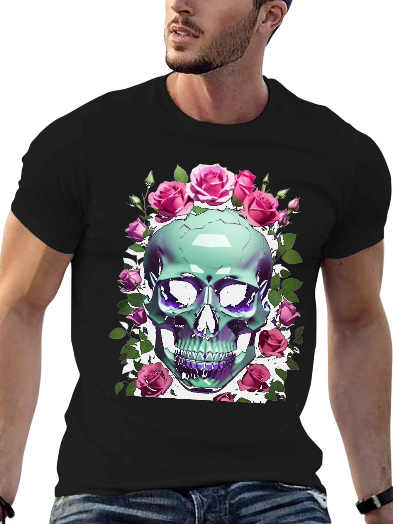 Skull & Roses Graphic Tee