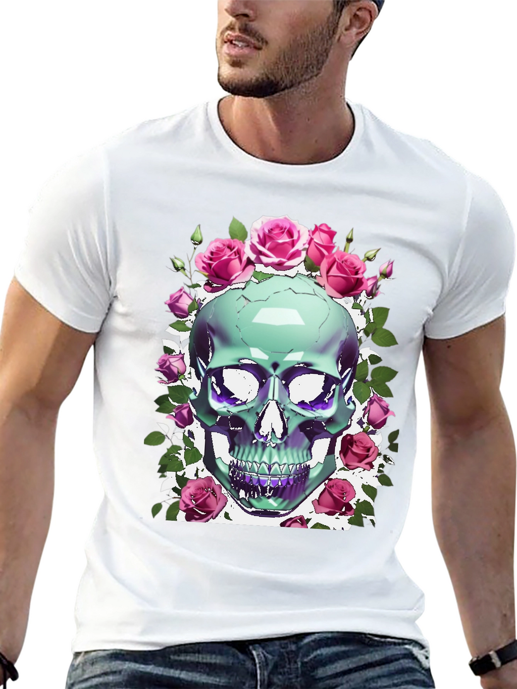 Skull & Roses Graphic Tee