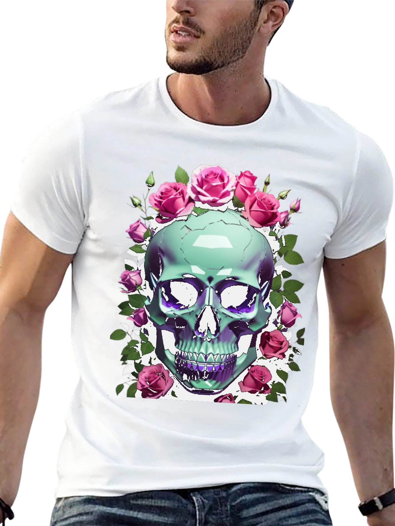 Skull & Roses Graphic Tee