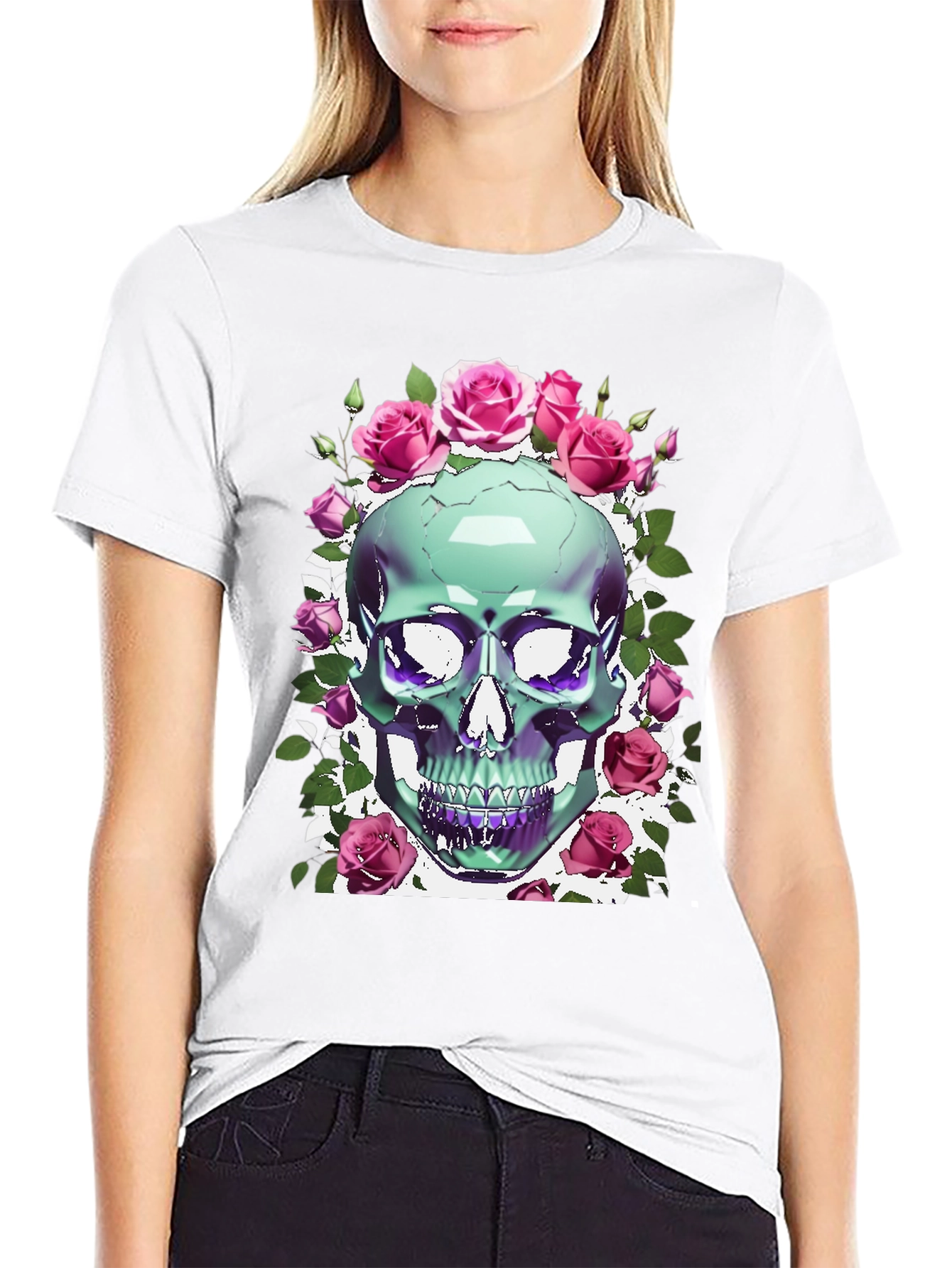 Skull & Roses Graphic Tee
