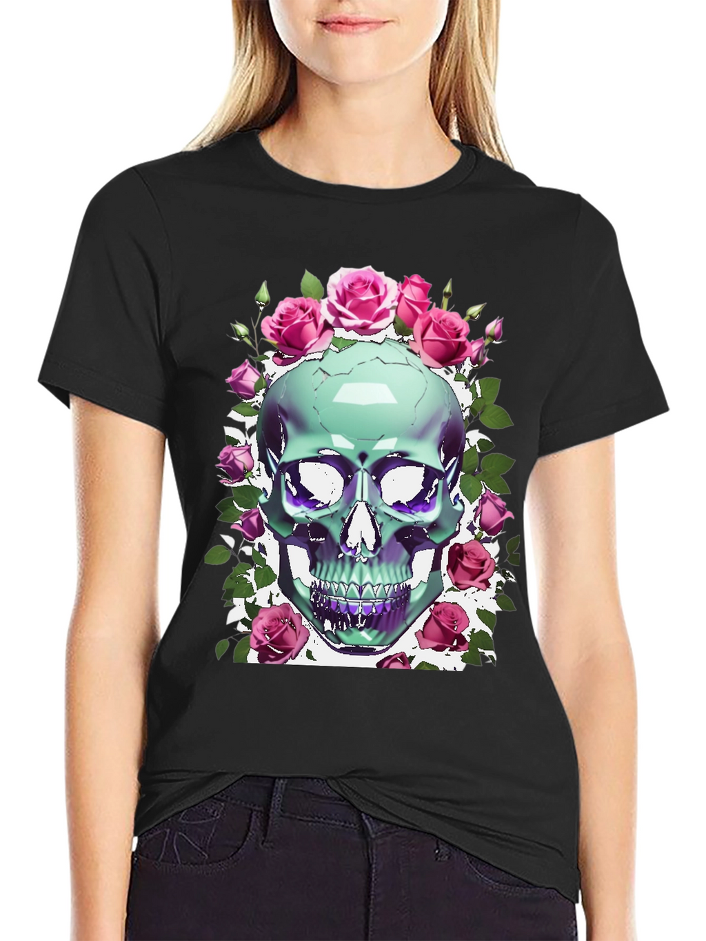Skull & Roses Graphic Tee