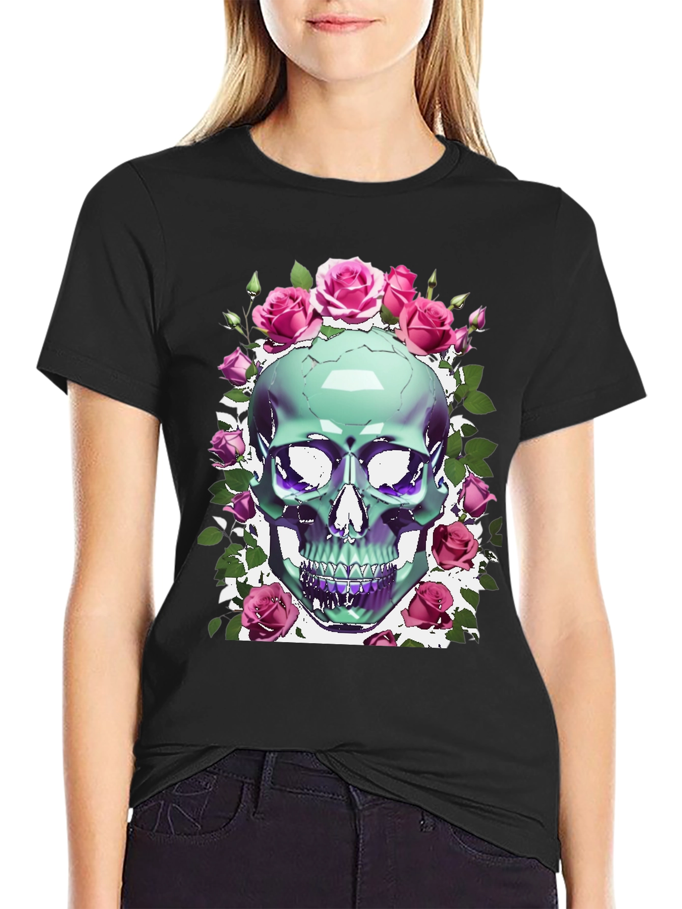 Skull & Roses Graphic Tee