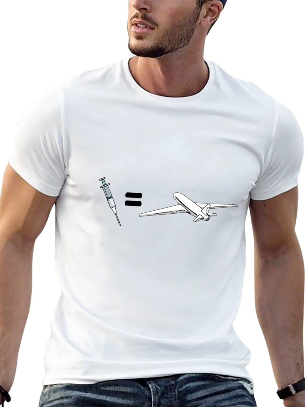 Vaccine = Travel Graphic T-Shirt