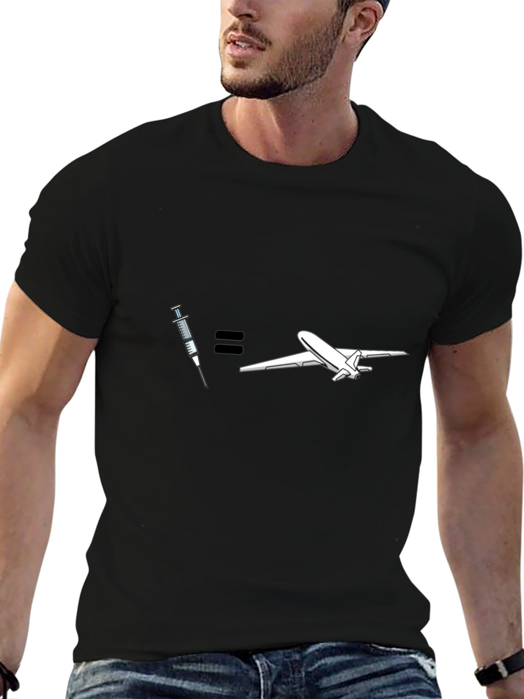 Vaccine = Travel Graphic T-Shirt