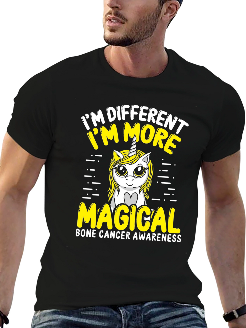Bone Cancer Awareness Unicorn T-Shirt