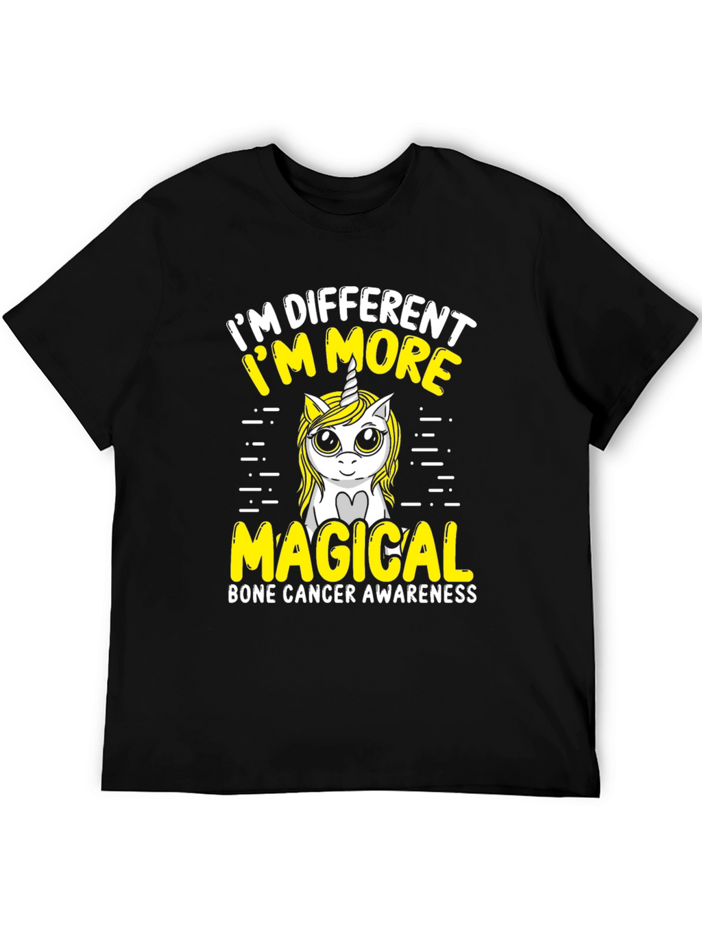 Bone Cancer Awareness Unicorn T-Shirt