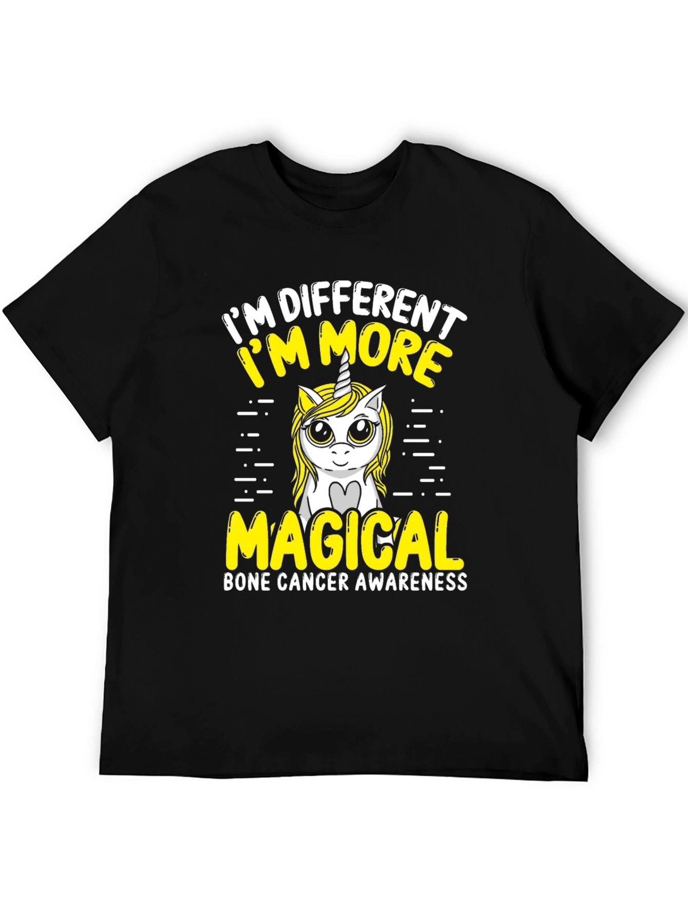 Bone Cancer Awareness Unicorn T-Shirt