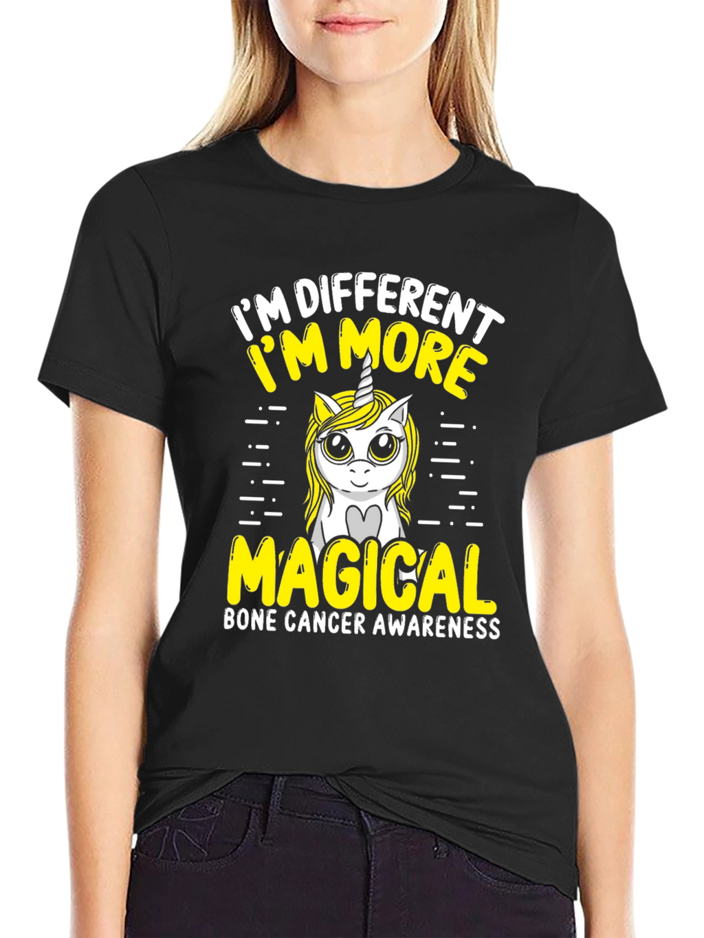 Bone Cancer Awareness Unicorn T-Shirt