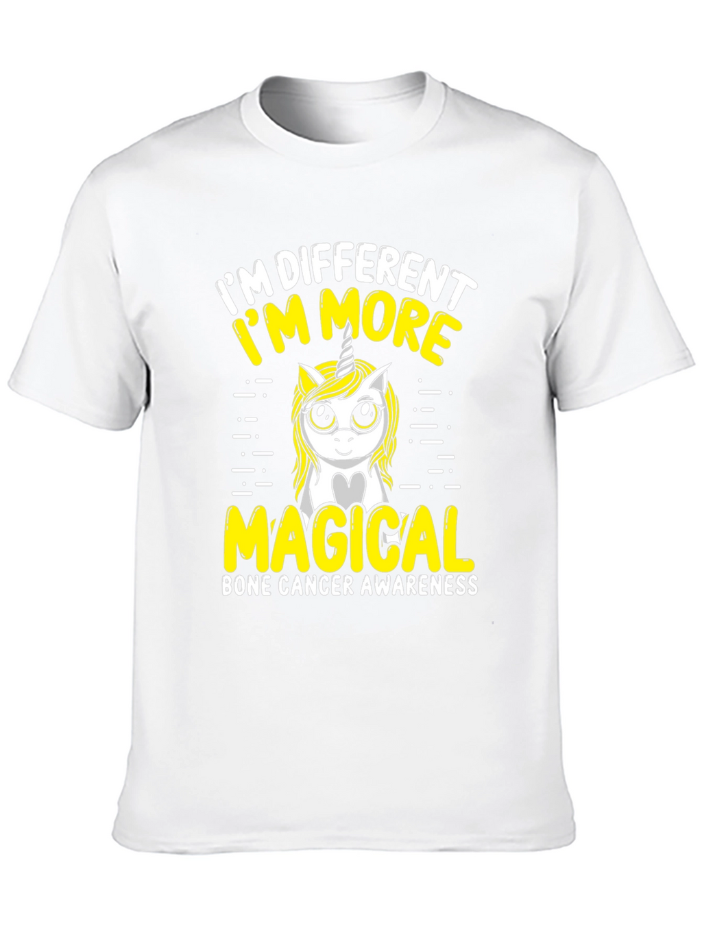 Bone Cancer Awareness Unicorn T-Shirt