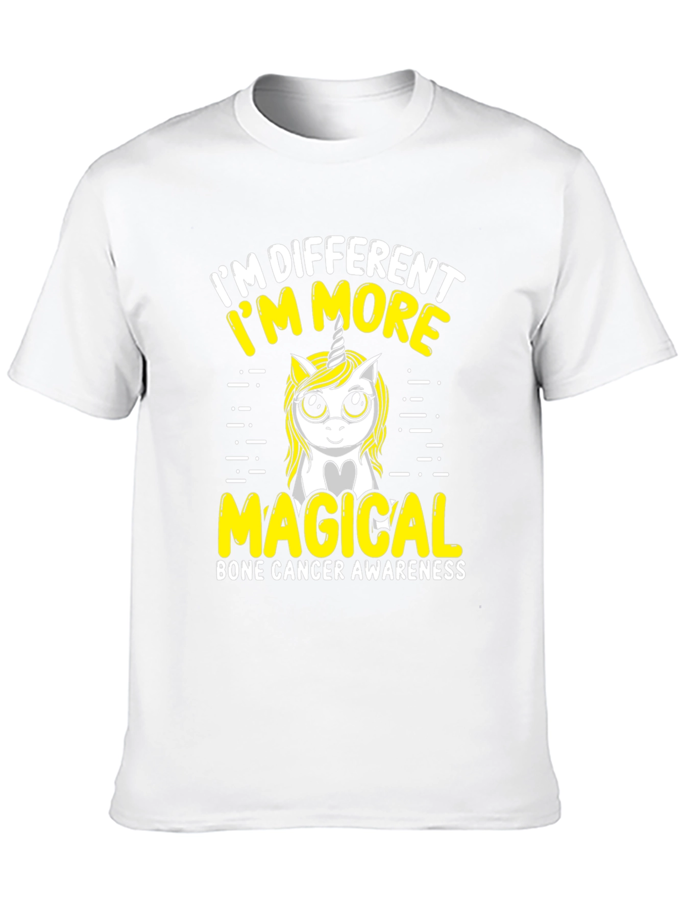 Bone Cancer Awareness Unicorn T-Shirt