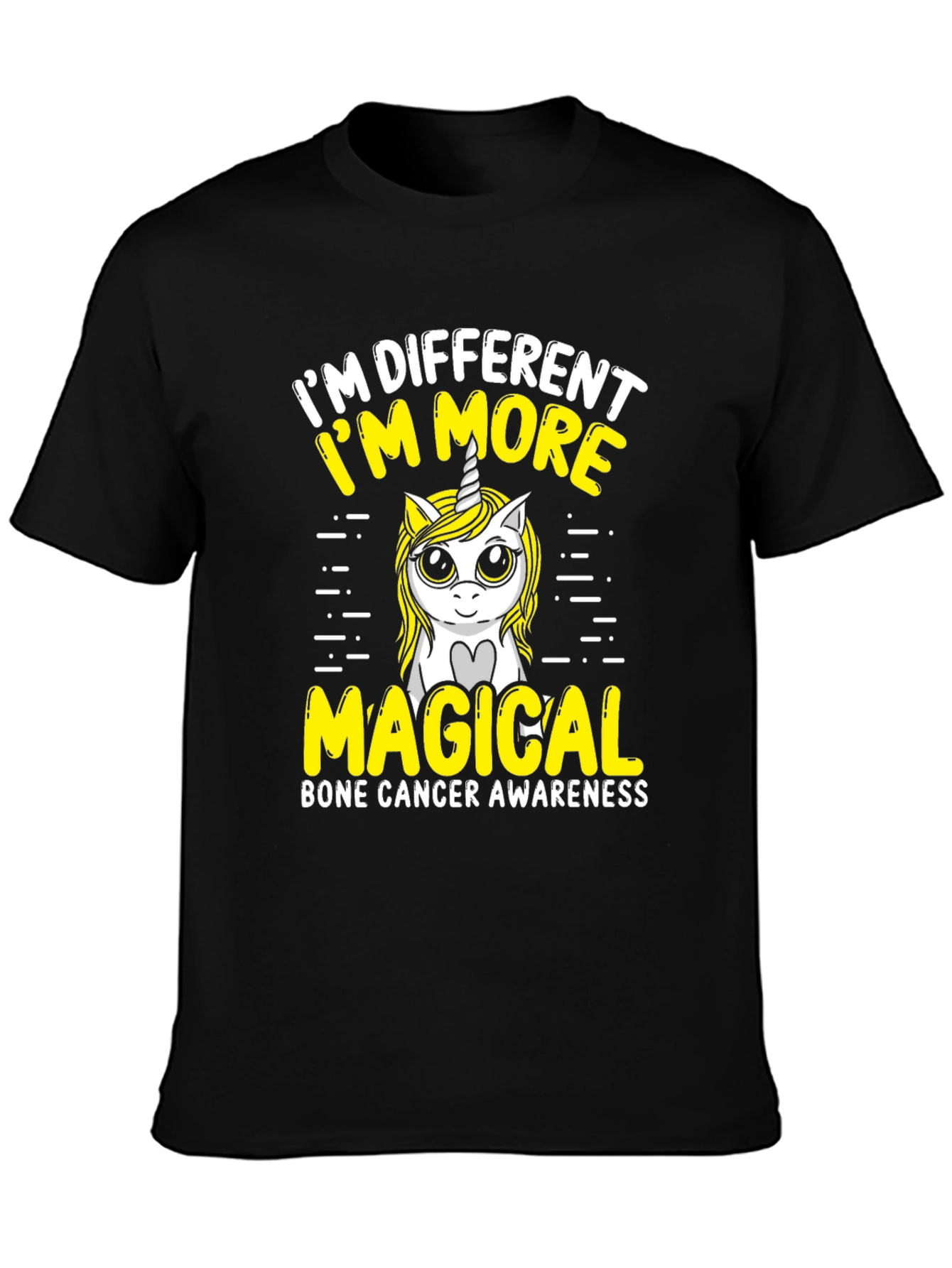 Bone Cancer Awareness Unicorn T-Shirt
